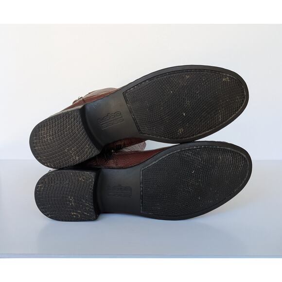 Lobo Solo Womens Brown Leather Knee High Boots Size 8.5 M - Picture 8 of 9